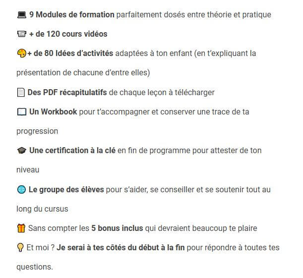 formation montessori 0 3 ans chaima daoudi programme