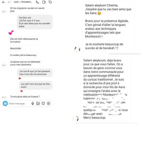 formation montessori arabe chaima zakzak temoignages