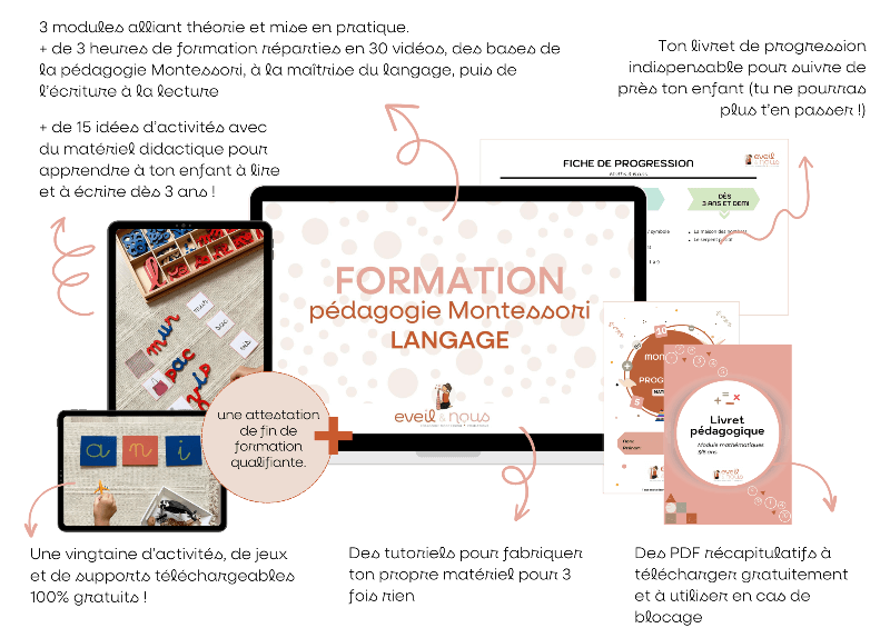 formation montessori langage eveil nous lucie