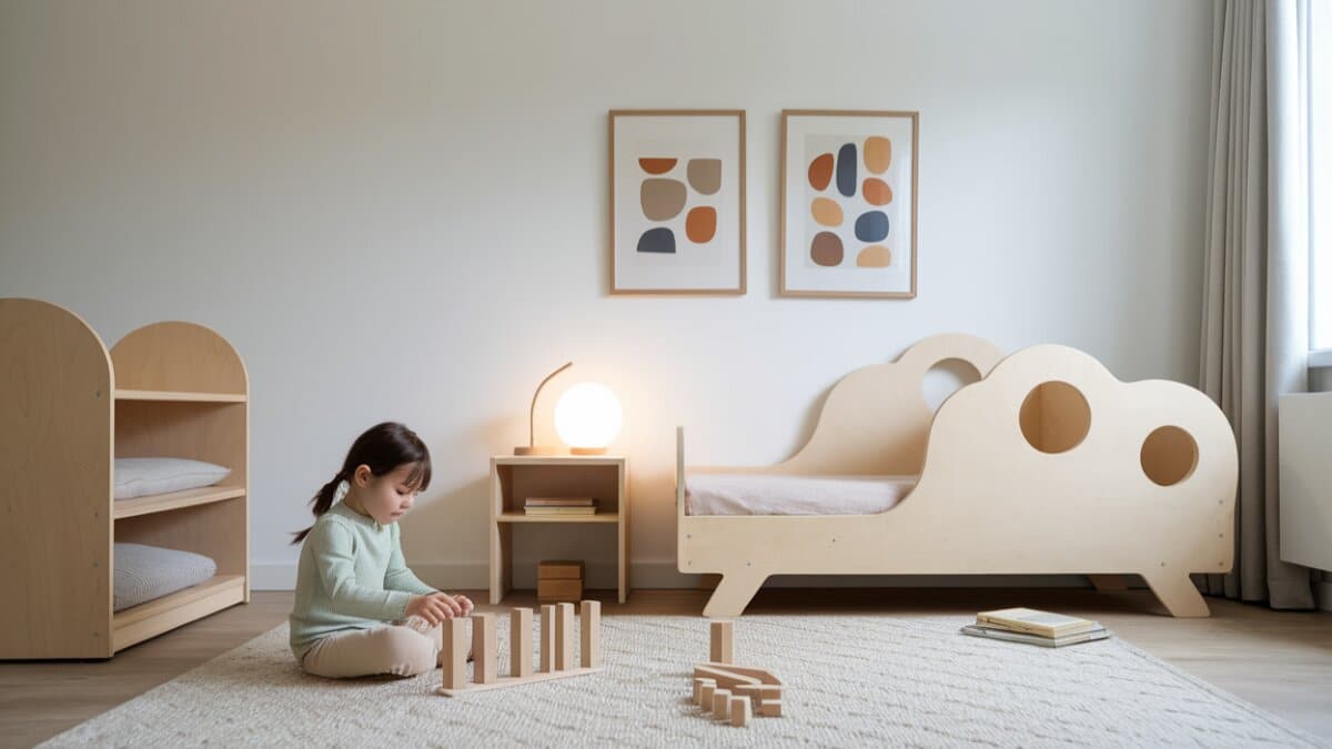 appliquer methode montessori maison chambre fille