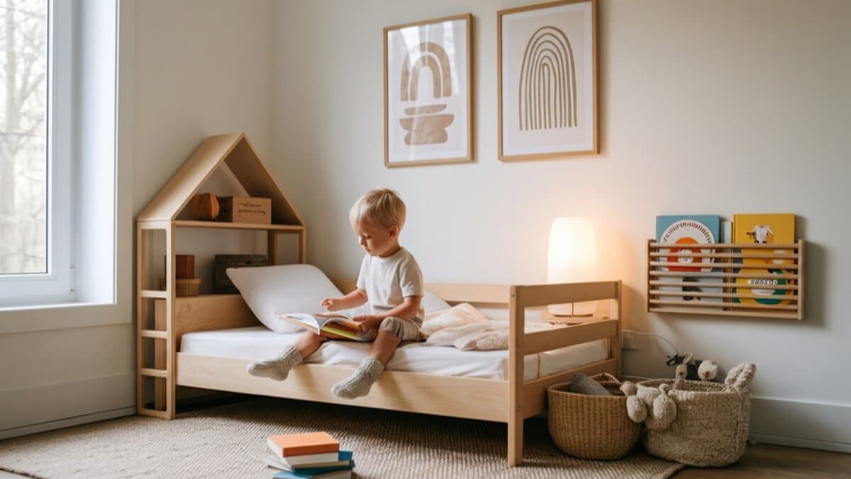 appliquer methode montessori maison chambre garçon
