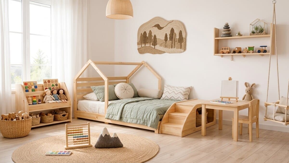 appliquer methode montessori maison chambre