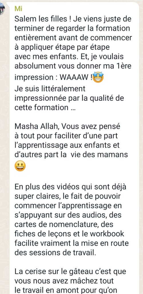 formation lire arabe avec plaisir amina oummi academie temoignage 4